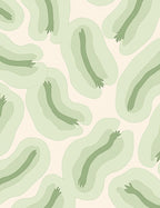 Soft Sage Abstract Organic Waves Rug