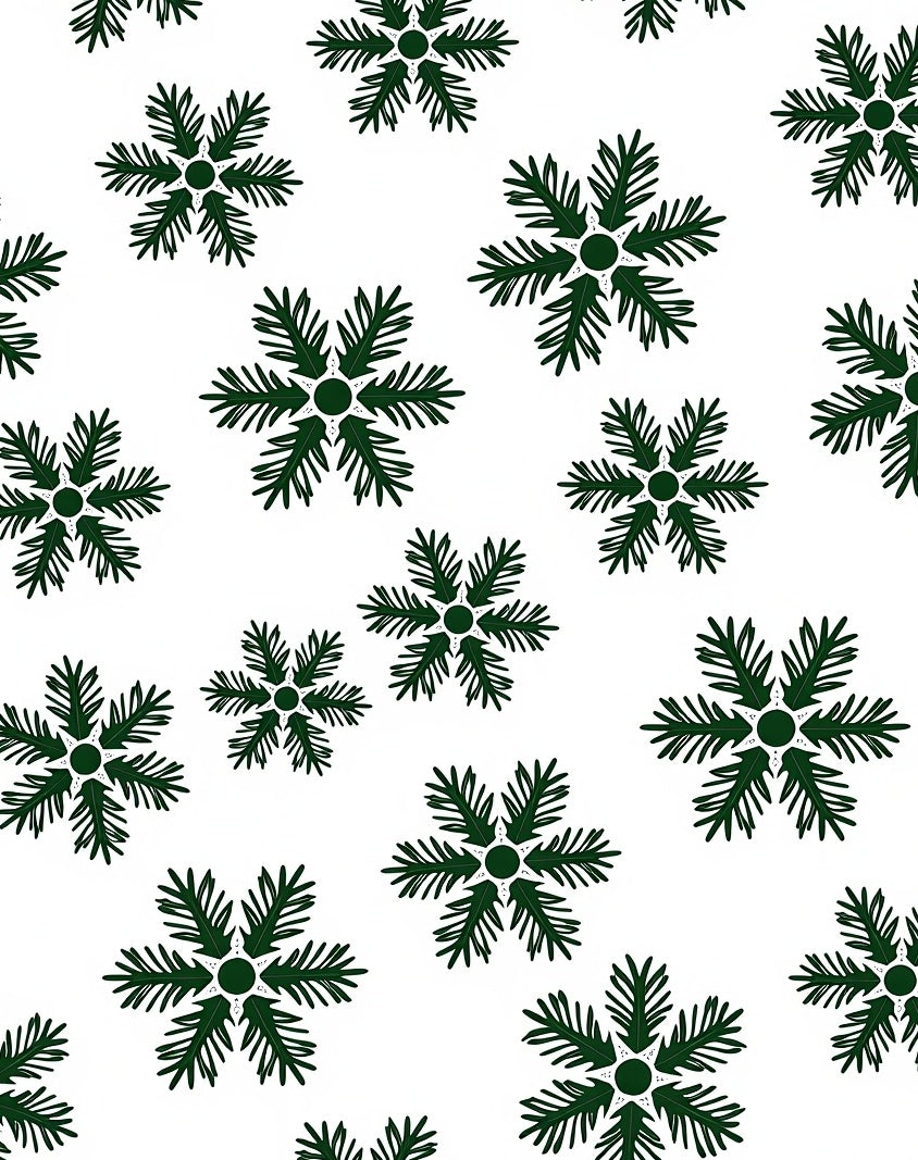 Emerald Green Pinecone Scatter Rug