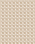 Tan Woven Lattice Medallion Rug