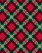 Classic Red Green Tartan Plaid Rug