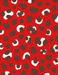 Bold Red Dalmatian Spots Rug