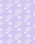 Pastel Purple Hand Holding Plant Rug