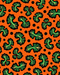 Vivacious Green Leaf Scatter Rug
