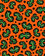 Vivacious Green Leaf Scatter Rug