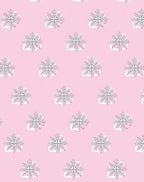 Pink Pastel Snowflake Radiance Rug