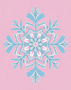 Pastel Pink Blue Floral Medallion Rug