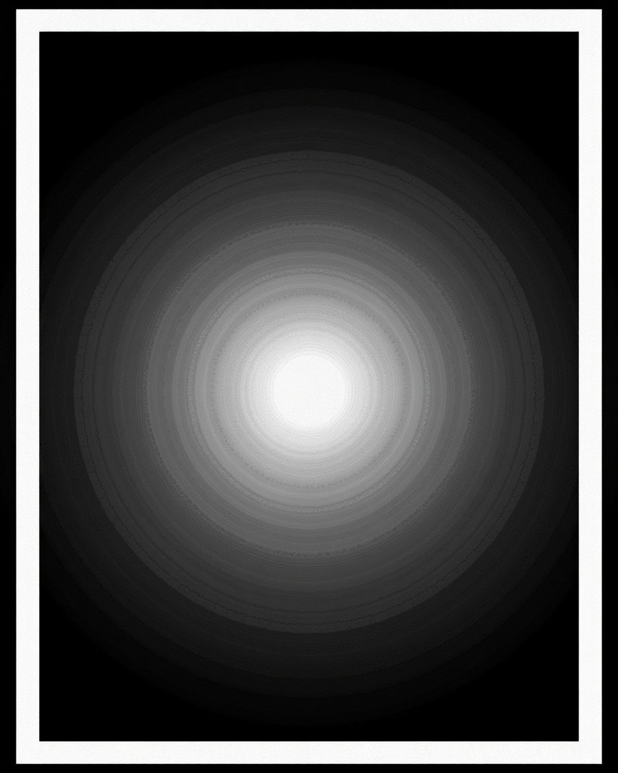 Monochromatic Gradient Radial Burst Rug