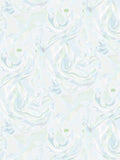Ethereal Ice Blue Swirls Rug