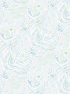 Ethereal Ice Blue Swirls Rug