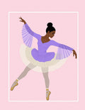 Ballerina in Lilac Tutu Ballet Pose Rug
