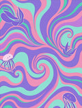 Pastel Swirl Jellyfish Swirl Rug