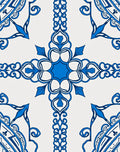Royal Blue Intricate Filigree Mandala Rug