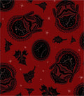 Crimson Bat Constellation Mandala Rug