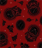 Crimson Bat Constellation Mandala Rug