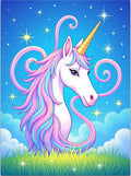Pastel Rainbow Unicorn Fantasy Meadow Rug