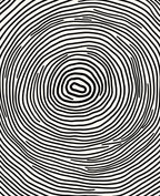 Black White Concentric Circles Rug