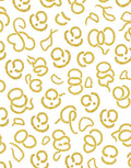 Golden Swirls Abstract Composition Rug