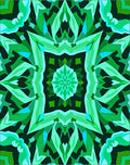 Emerald Starburst Mandala Intricate Rug