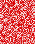 Red White Swirl Abstract Harmony Rug