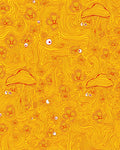 Whimsical Yellow Mushroom Floral Eyes Rug