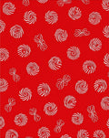 Crimson Swirl Bow Scatter Rug