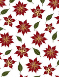 Deep Red Golden Petal Bloom Rug