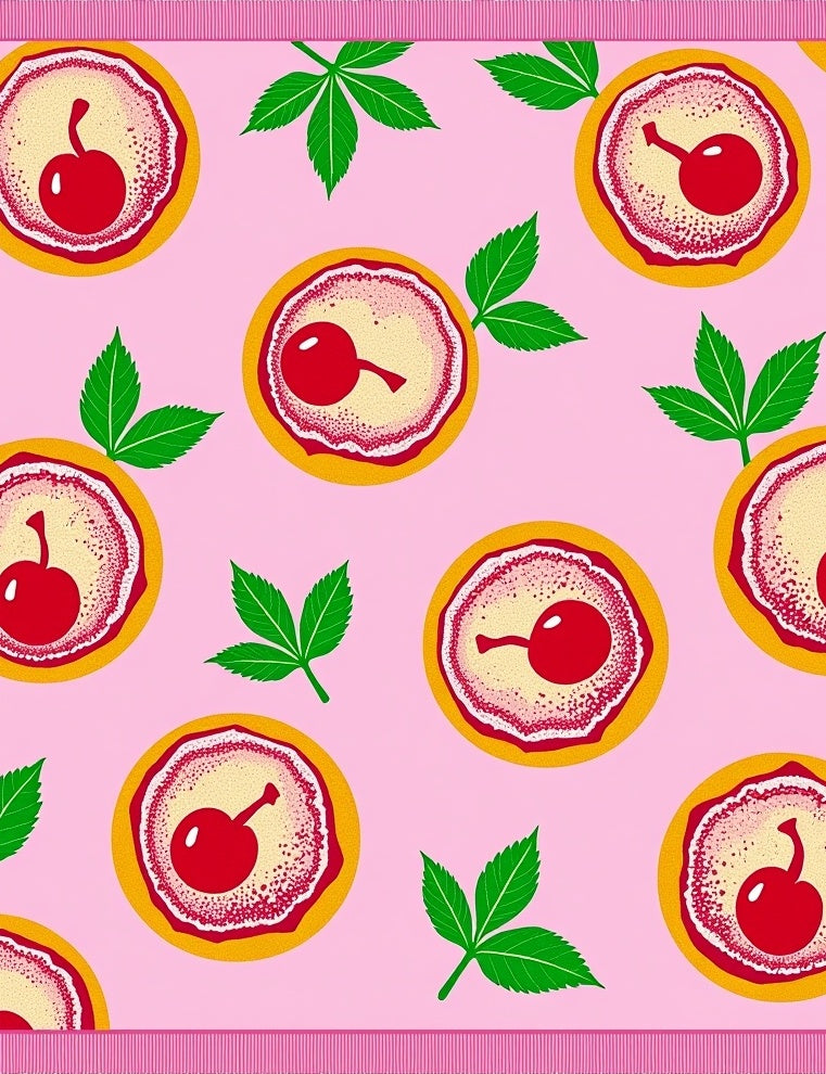 Pink Cherry Tart Delight Rug