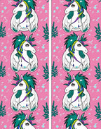 Pink Unicorn Starry Night Meadow Rug