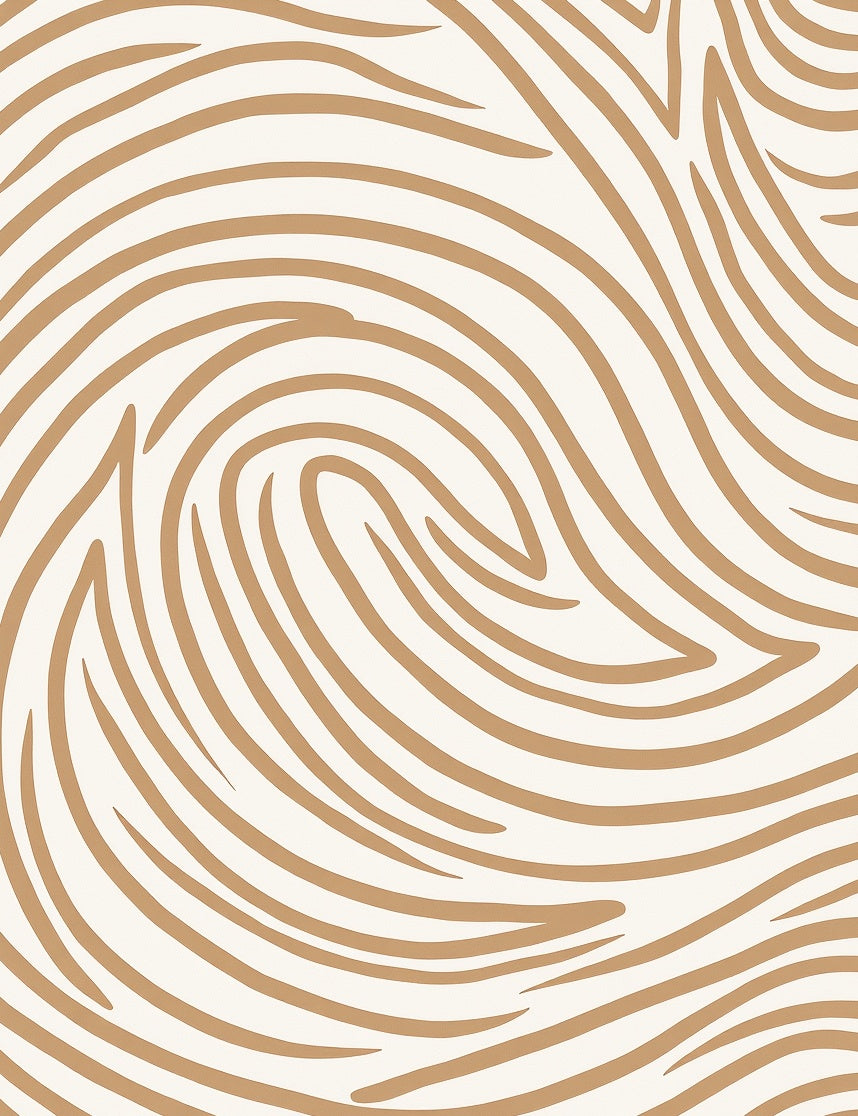 Earthy Tan Abstract Swirl Rug