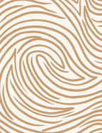 Earthy Tan Abstract Swirl Rug