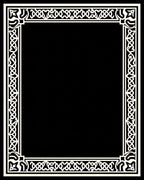 Cream Celtic Knot Scroll Border Rug