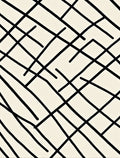 Abstract Black Linear Intersecting Rug