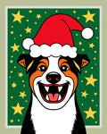 Jolly Dog Christmas Starry Night Rug
