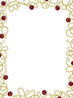 Golden Swirl Red Orb Border Rug