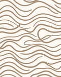 Earthy Cream Wavy Stripe Organic Rug
