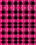 Bold Pink Black Plaid Asterisk Field Rug