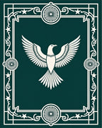 Emerald Majestic Eagle Frame Rug