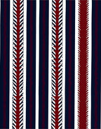 Crimson White Navy Vertical Stripe Accent Rug
