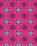 Hot Pink Floral Symmetry Rug