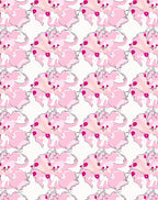 Pastel Pink Abstract Floral Cloud Rug