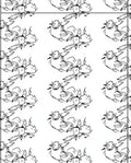Whimsical Duo Birds Continuous Repeat Rug