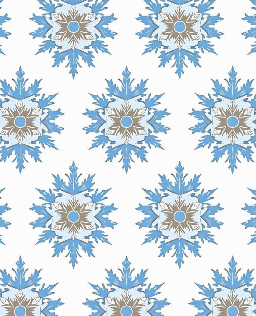 Aqua Gray Floral Medallion Rug