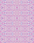 Whimsical Pink Floral Symmetry Rug