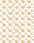Golden Tan Abstract Brush Strokes Rug