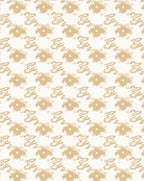 Golden Tan Abstract Brush Strokes Rug