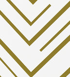 Gold Zig Zag Geometric Lines Rug
