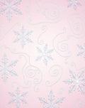 Pale Pink Snowflake Swirl Garden Rug