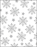 Monochromatic Snowflake Winter Wonder Rug