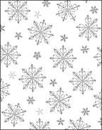 Monochromatic Snowflake Winter Wonder Rug