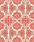 Crimson Floral Medallion Inspired Rug